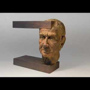 Sculpture of man's head